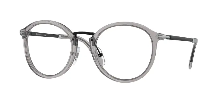 Persol Unisex PO3309V VICO 309 Montature da vista Acetato Grigio Trasparente Pantos Normale