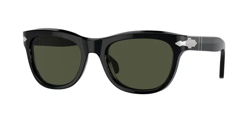 Persol Unisex PO0086S 95/31 Occhiali da sole Acetato Nero Verde Pillow Normale
