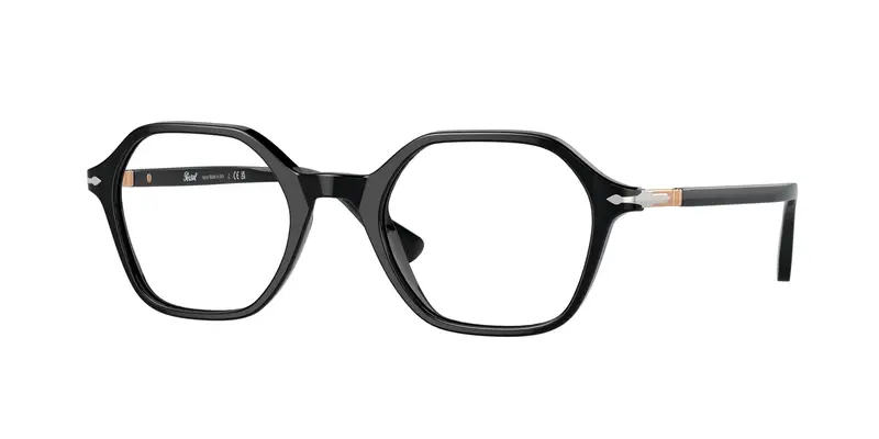 Persol Unisex PO3254V 95 Montature da vista Plastica Nero Squadrata