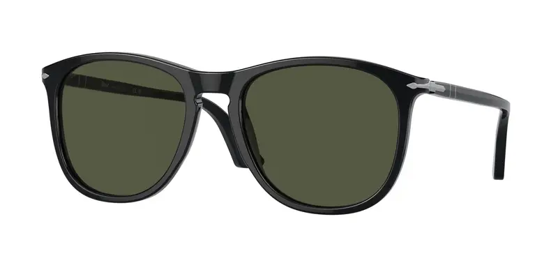 Persol Unisex PO3314S 95/31 Occhiali da sole Acetato Nero Verde Pillow Normale