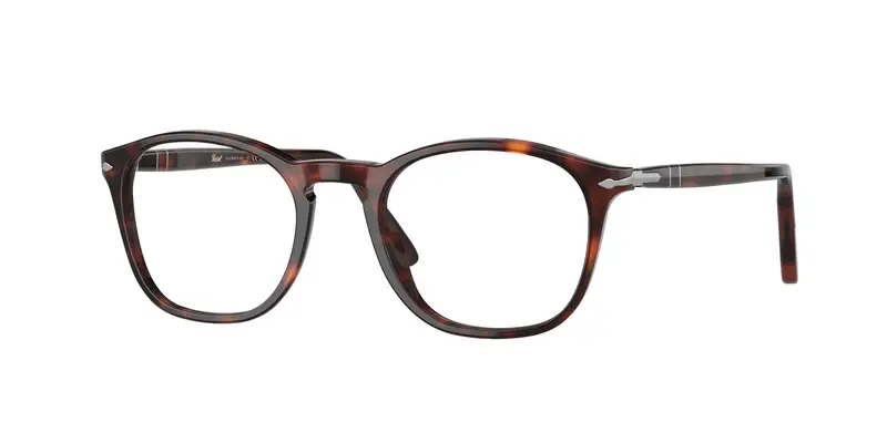 Persol Uomo PO3007V 24 Montature da vista Acetato Tartaruga Trasparente Squadrata Normale