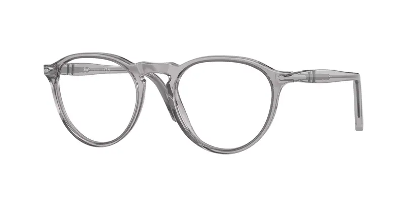 Persol Uomo PO3286V 309 Montature da vista Acetato Grigio Trasparente Pantos Normale