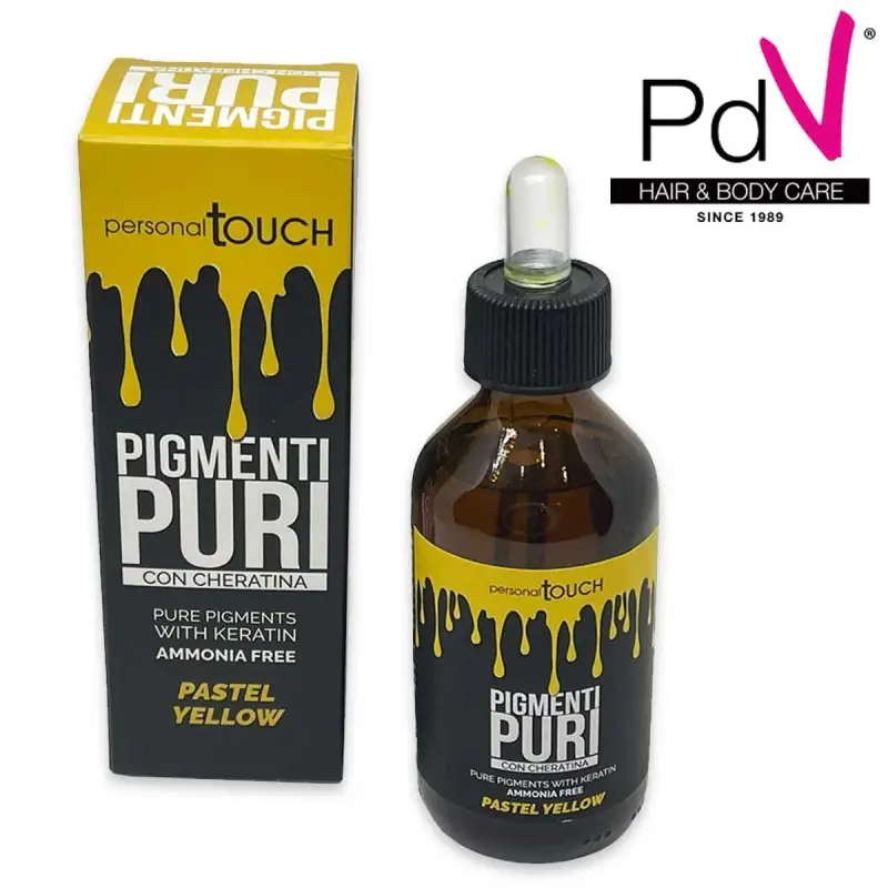 Personal touch pigmenti puri con cheratina 100 ml giallo pastello