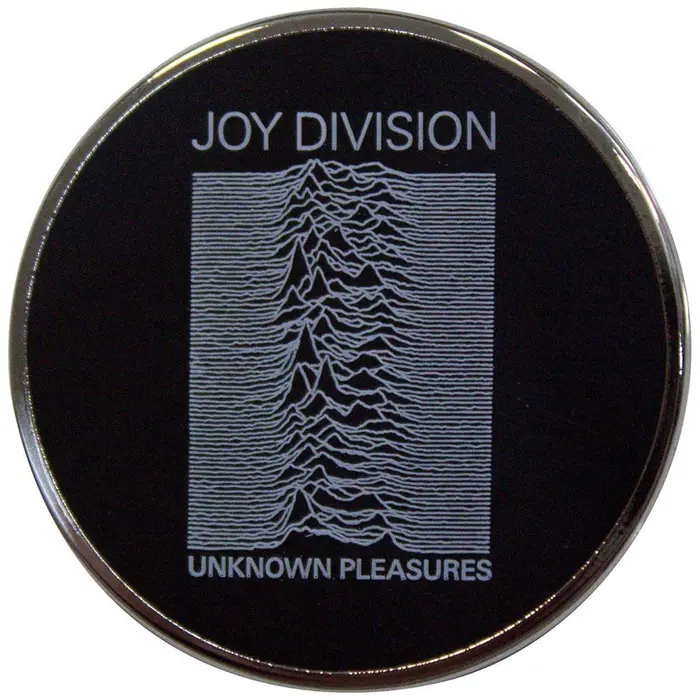 Spilla Joy Division Unknown Pleasures One Nero