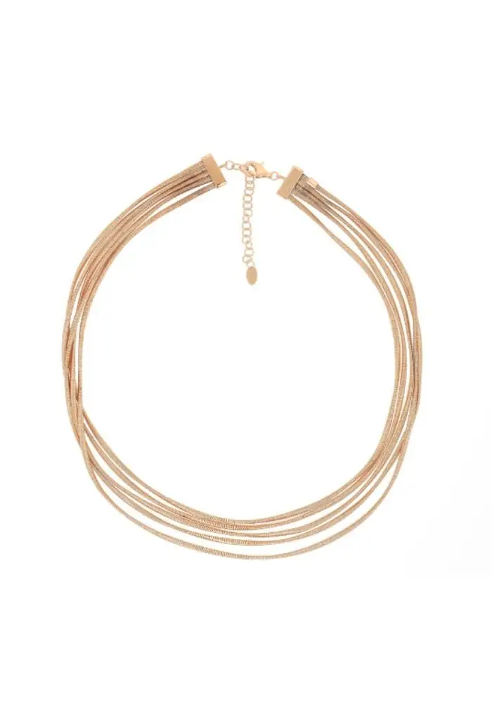 Collana Donna Pesavento Argento 925 Giallo Dna Multifilo