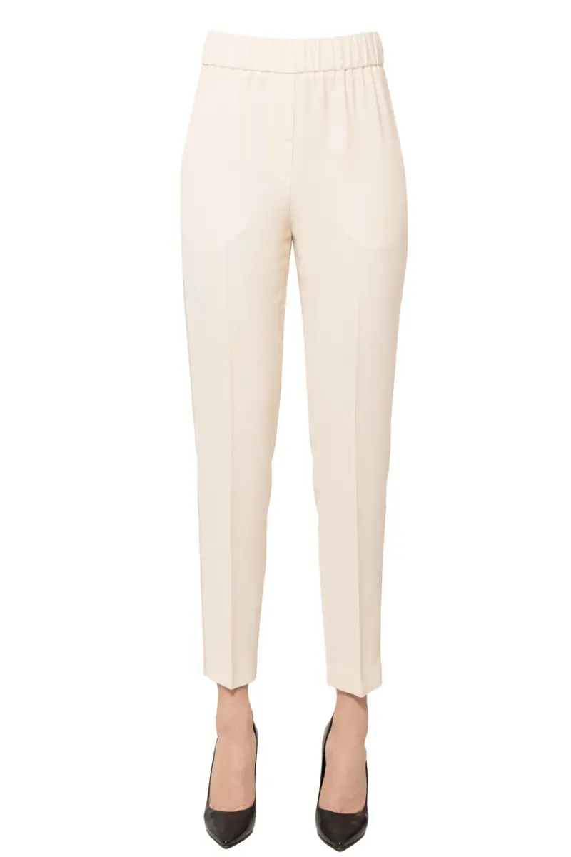 PESERICO Pantaloni in crepè di viscosa