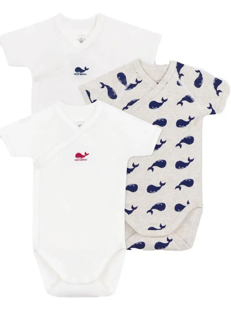 PETIT BATEAU KIDS Set beige fantasia neonata (3pz) Bianco