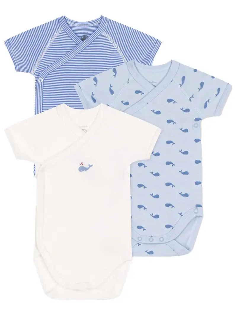 PETIT BATEAU KIDS Set blu fantasia neonato (3pz) Bianco