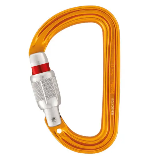 Petzl Sm D Screw Lock - moschettone Yellow