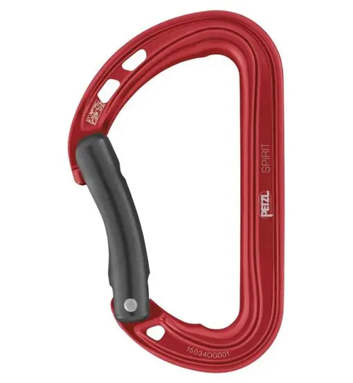 Petzl Spirit - moschettone Red