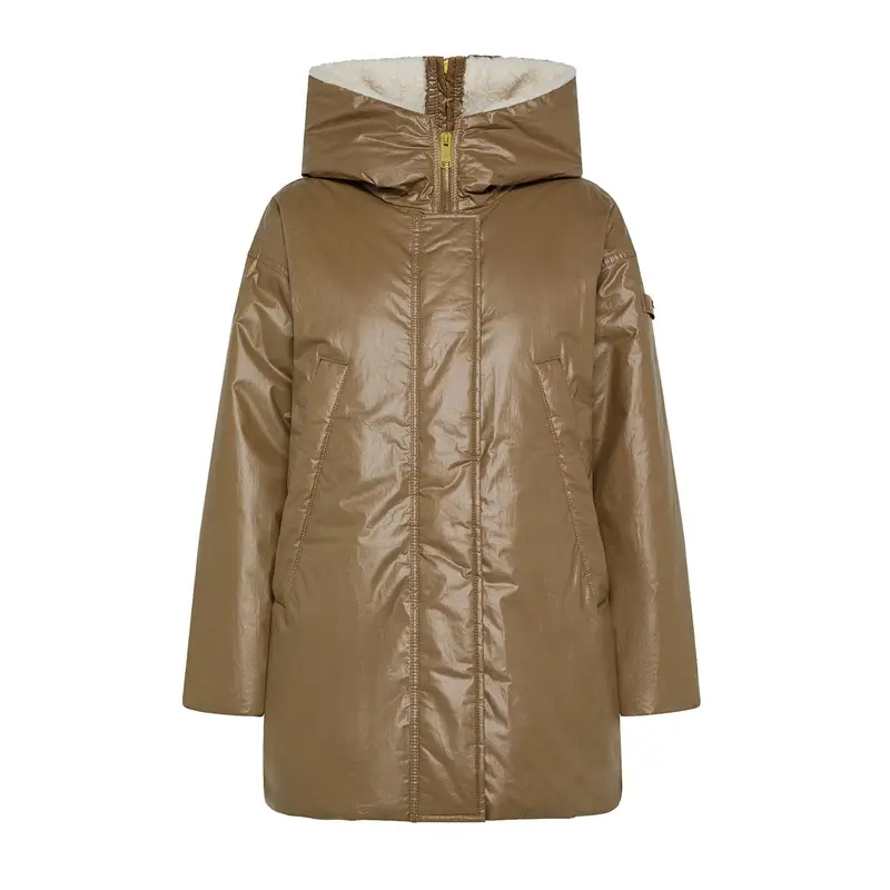 PEUTEREY GIACCA CERATA CON CAPPUCCIO DONNA
