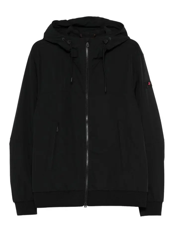Peuterey Giubbotto Uyapo con cappuccio e zip Nero