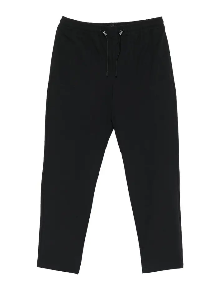 Peuterey Pantaloni della tuta neri con coulisse Nero