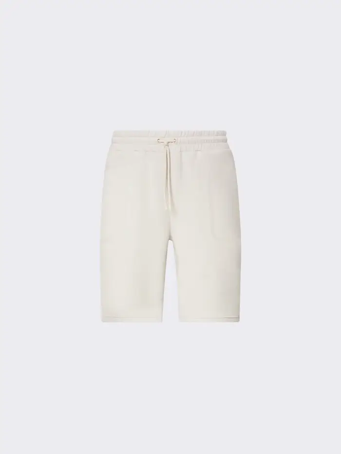 Peuterey short in tessuto tecnico panna mitchel 03 con patch logo sul retro