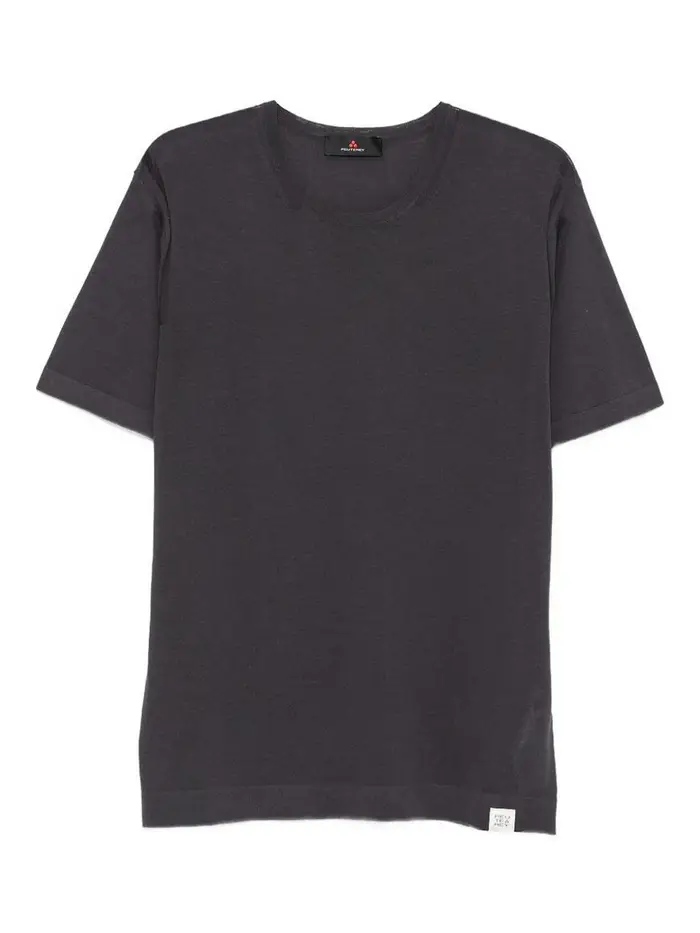 Peuterey T-shirt Nias a maniche corte in cotone grigio Blu