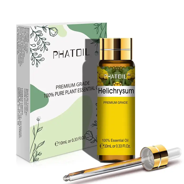 PHATOIL 10ML con contagocce Lavanda Vaniglia Eucalipto Oli essenziali naturali puri Rosa Gelsomino Ylang Ylang Diffusore Aroma Olio Helichrysum