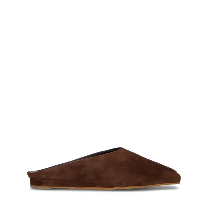 PHIL MELVIS Sabot donna testa di moro in suede Vario