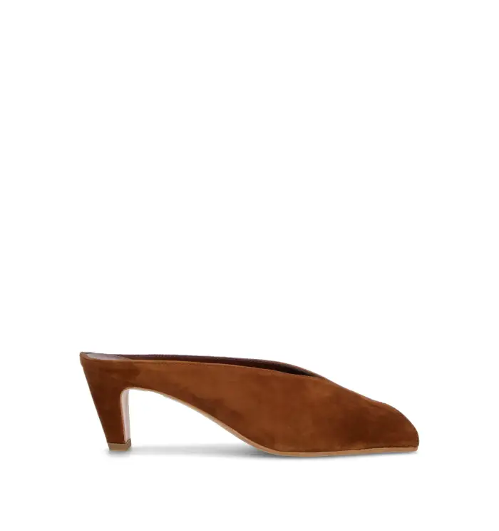 Sandalo donna cioccolato in suede Vario