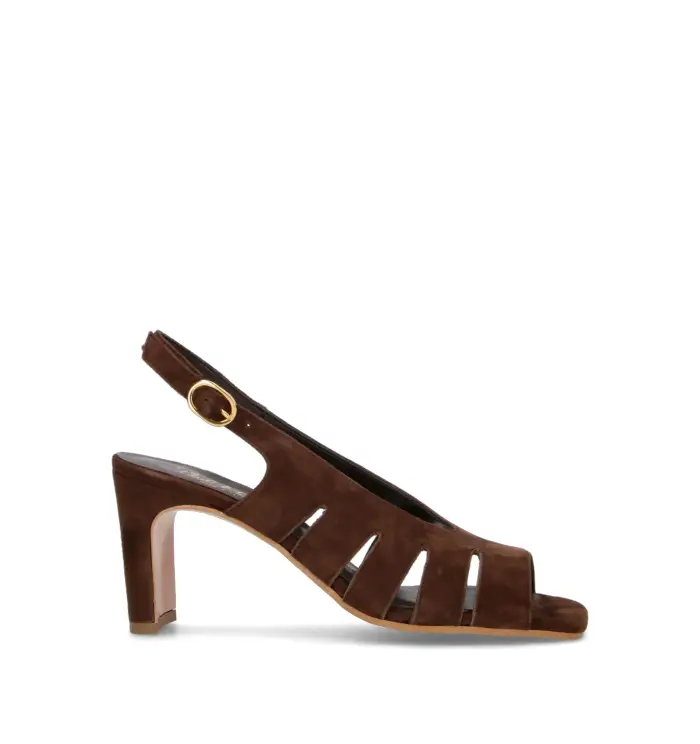 Sandalo donna testa di moro in suede Vario