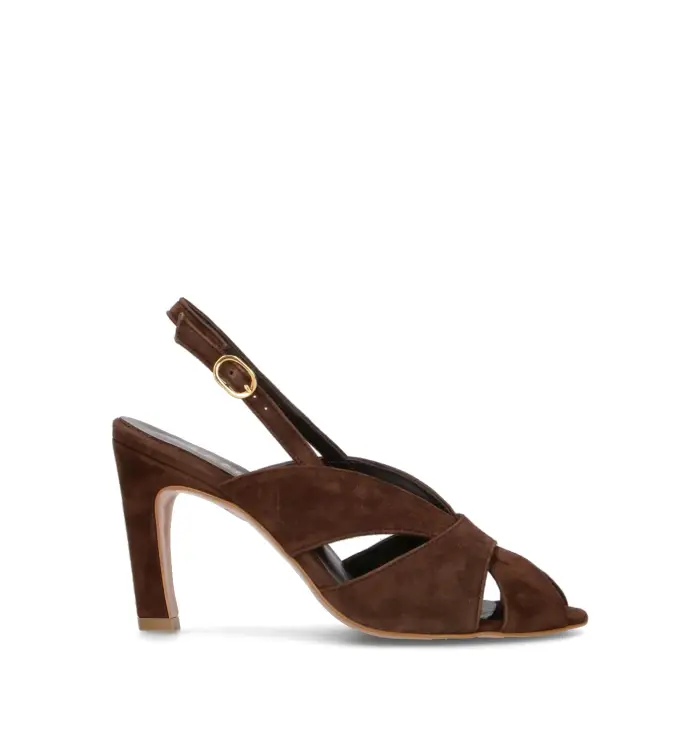 PHIL MELVIS Sandalo donna testa di moro in suede Vario