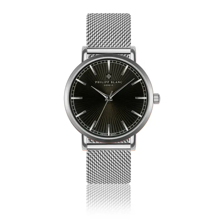 Philipp Blanc Orologio a rete Vernier Argenté