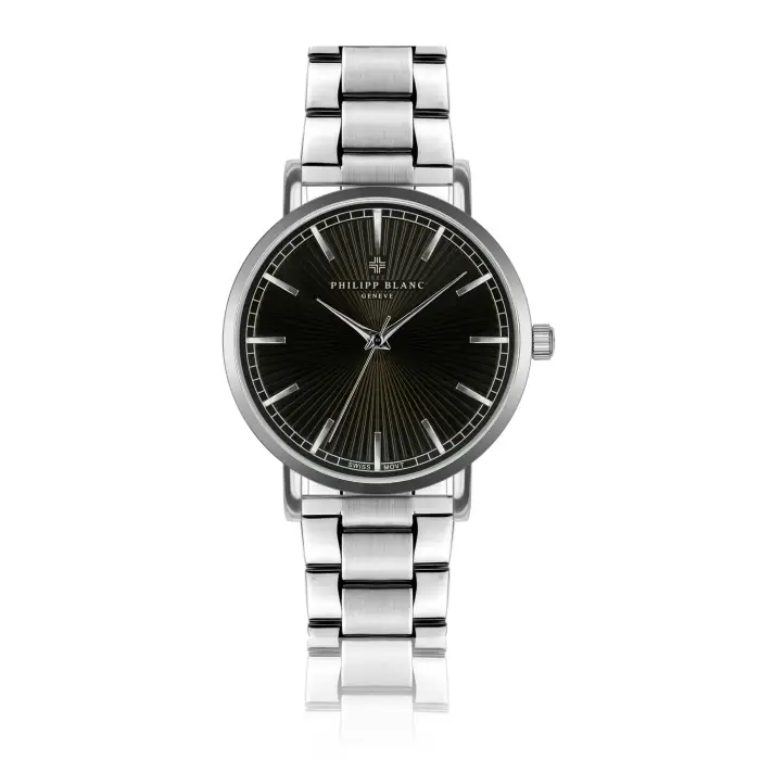 Philipp Blanc Orologio d argento Vernier Argenté