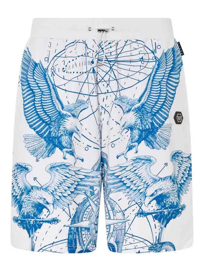 Philipp Plein Bermuda Con Fantasia Beige