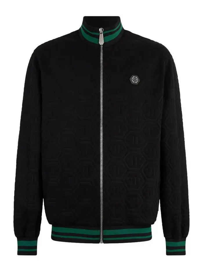 Philipp Plein Felpa con cerniera Nero