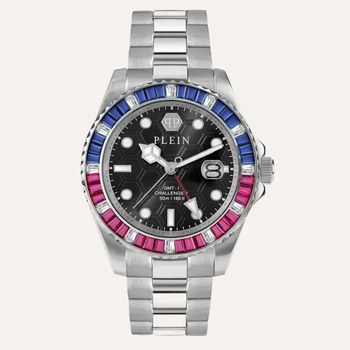 PHILIPP PLEIN Orologio Al Quarzo Gmt-i Challenger Baguettes Pwpza0124