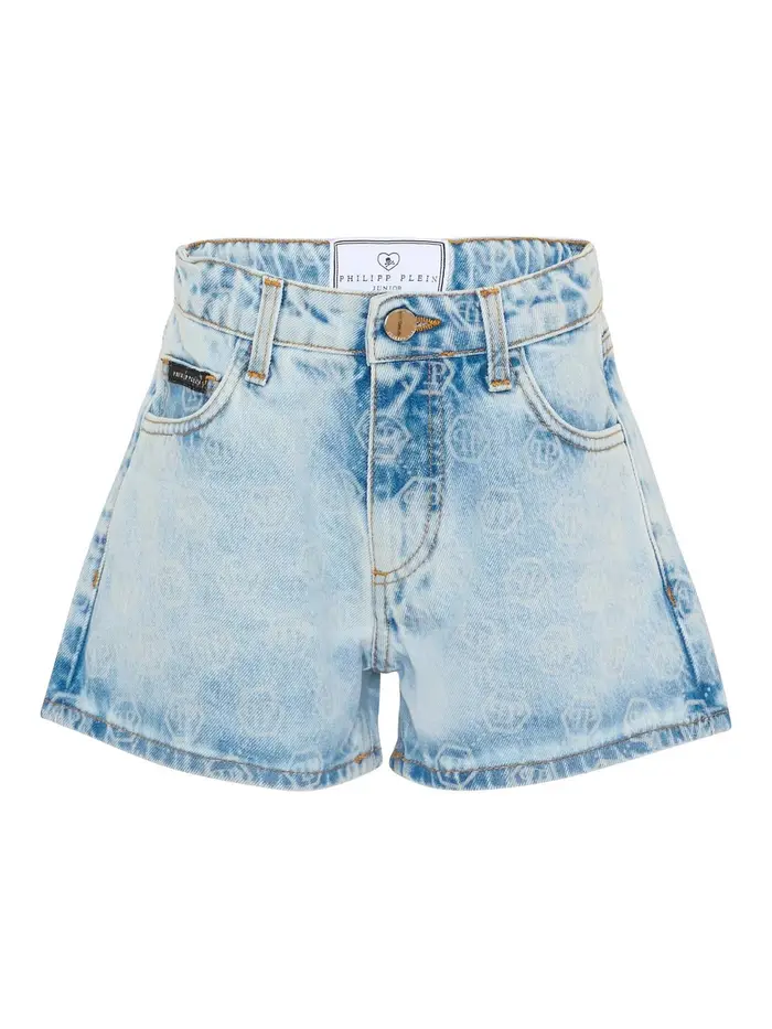 Philipp Plein Shorts Con Logo Blu