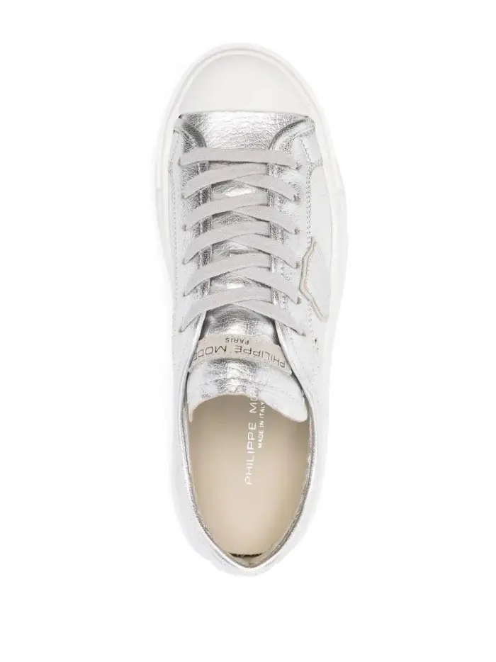 PHILIPPE MODEL Sneaker Paris Haute argento donna miniatura 4