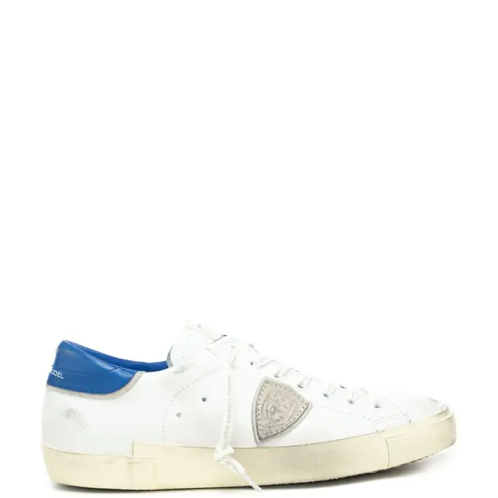 sneakers da uomo prsx low con inserto a contrasto colore bianco bluette