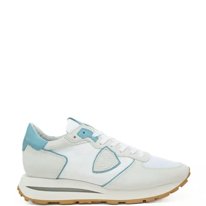 sneakers da uomo tropez haute low con inserti a contrasto colore bianco avion