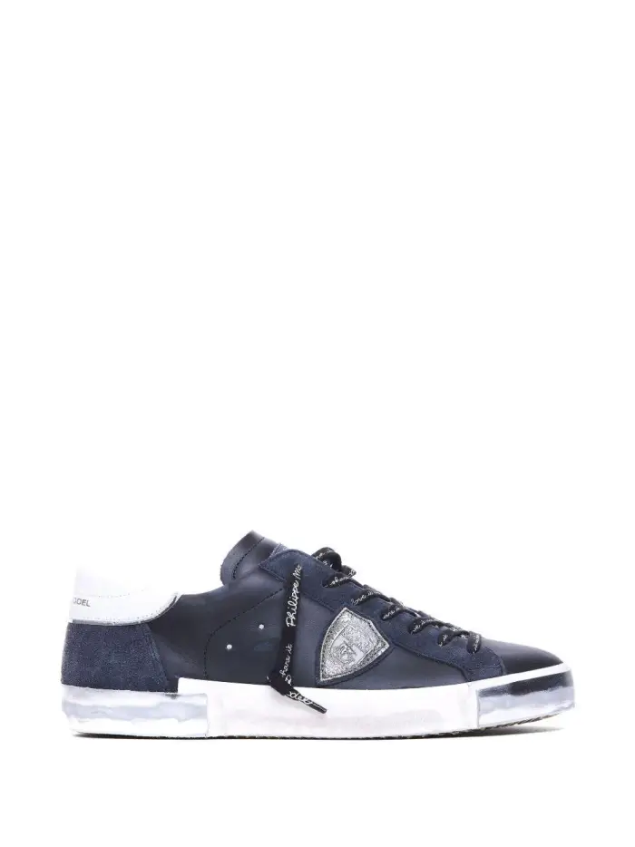 PHILIPPE MODEL Sneakers in pelle con effetto usurato