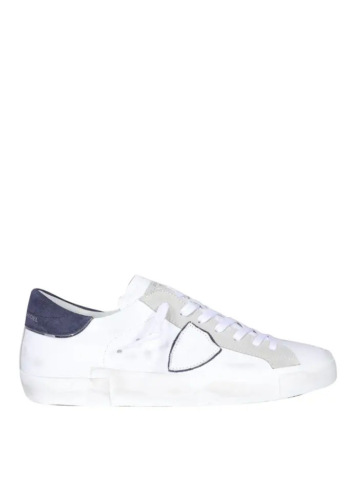 Philippe Model Sneakers in pelle con logo Bianco