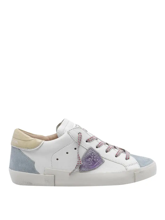 Philippe Model sneakers PRSX bianche e azzurre Bianco
