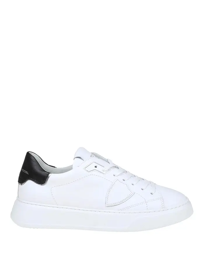 Philippe Model sneakers temple low in pelle colore bianco