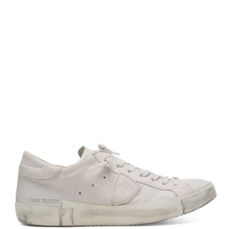Philippe Model sneakers uomo modello prsx low bianche con logo
