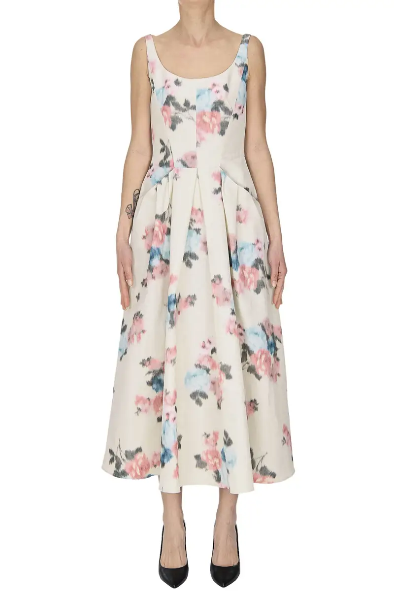 PHILOSOPHY di Lorenzo Serafini Abito mini in taffetà floreale