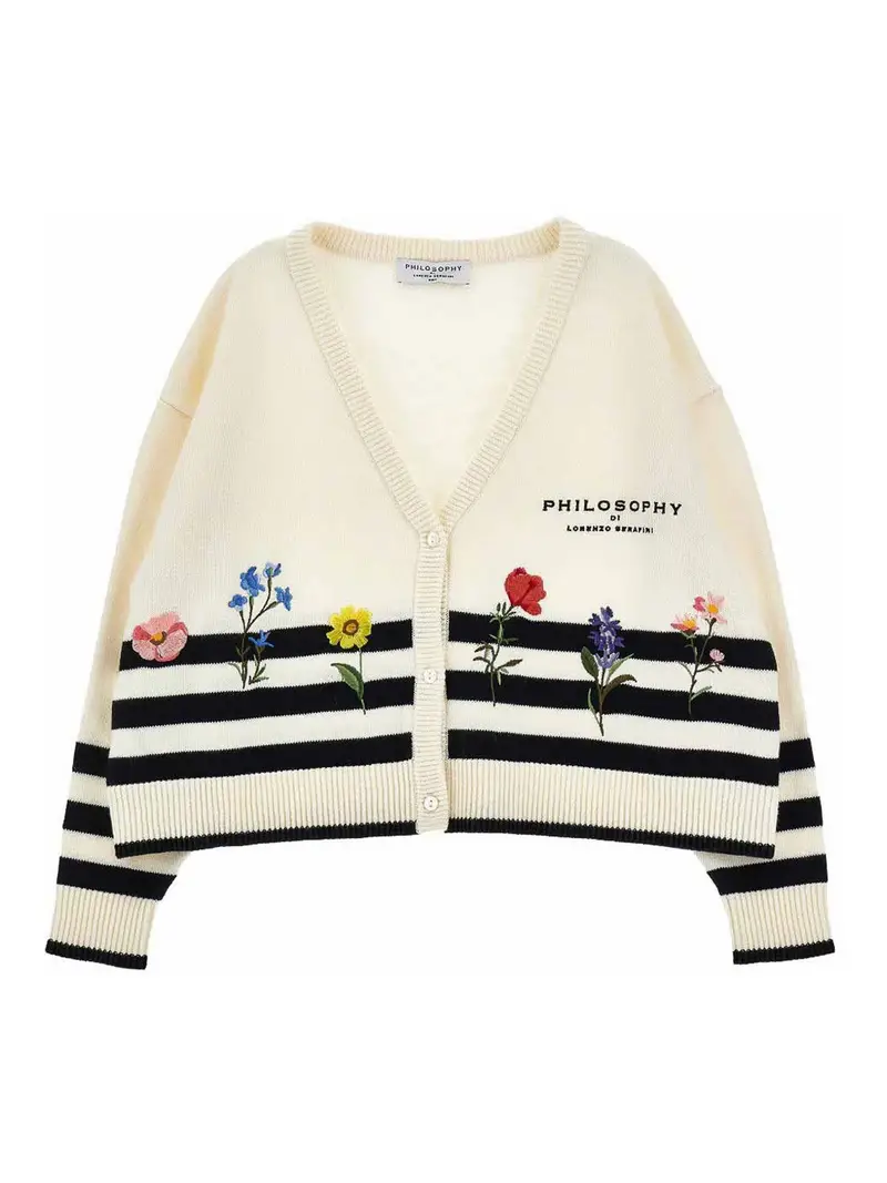 Philosophy di Lorenzo Serafini Cardigan Crema 4575686