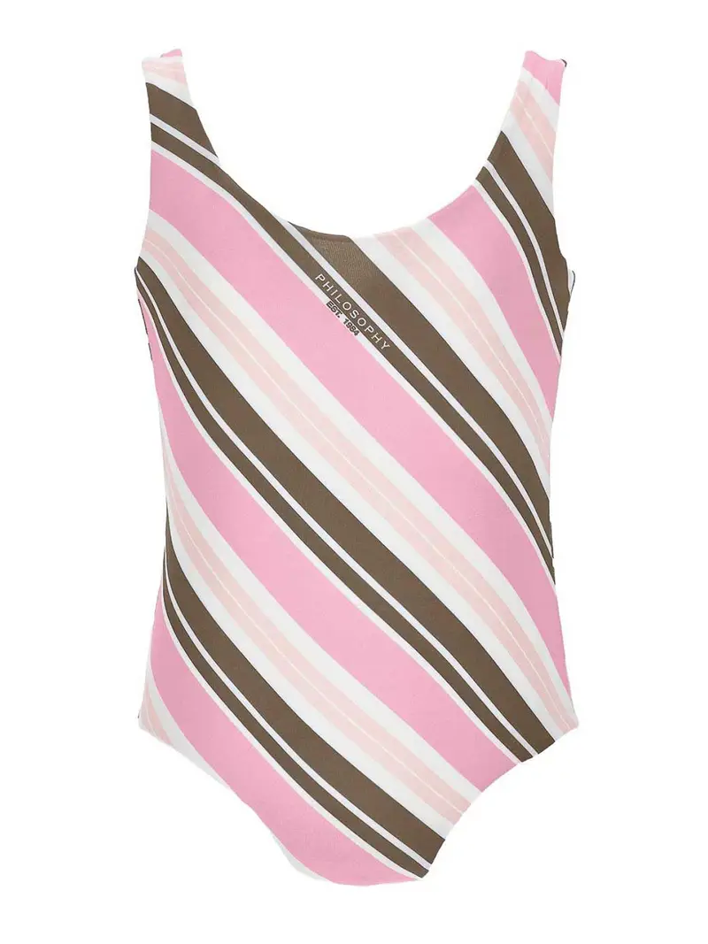 Philosophy di Lorenzo Serafini Costume Con Logo Beige