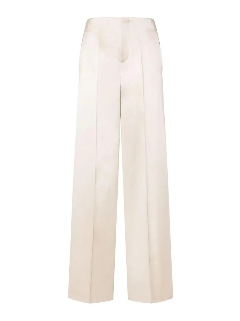 Philosophy di Lorenzo Serafini Pantaloni larghi in raso Bianco