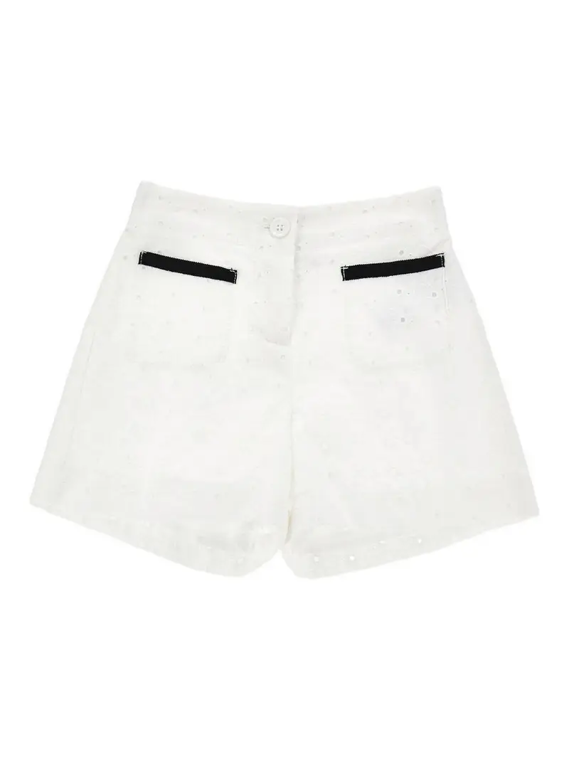 Philosophy di Lorenzo Serafini Shorts Traforato Crema