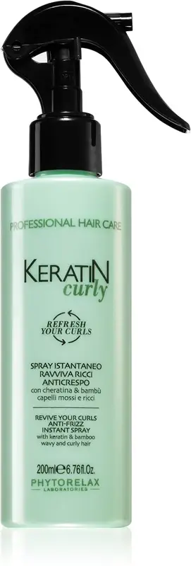 Phytorelax laboratories Keratin spray anticrespo per capelli mossi e ricci 200 ml