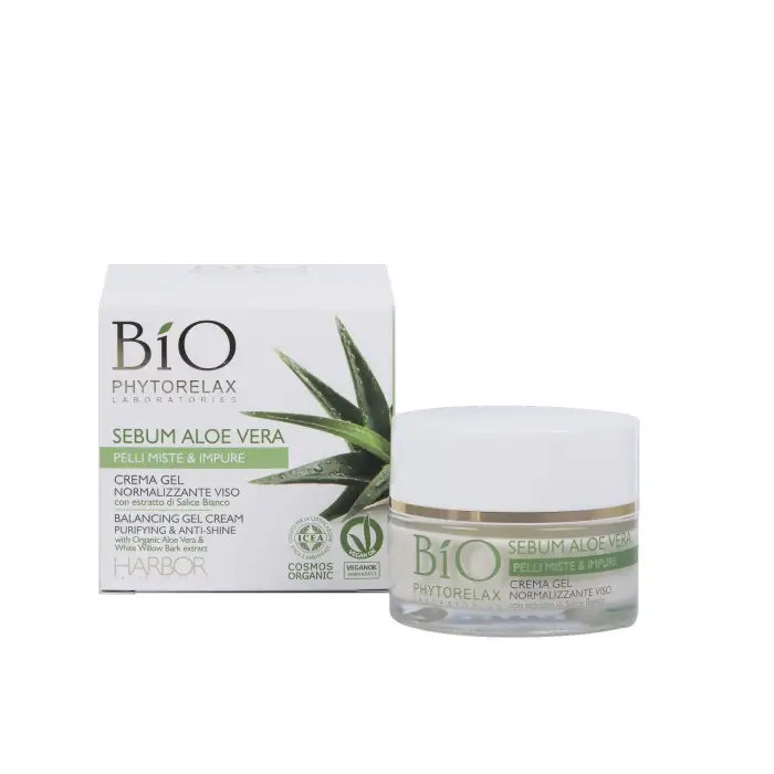 Phytorelax Skincare Vegan & Organic Crema Gel Normalizzante Viso 50ml - Tratt viso 24 ore antimperfezioni