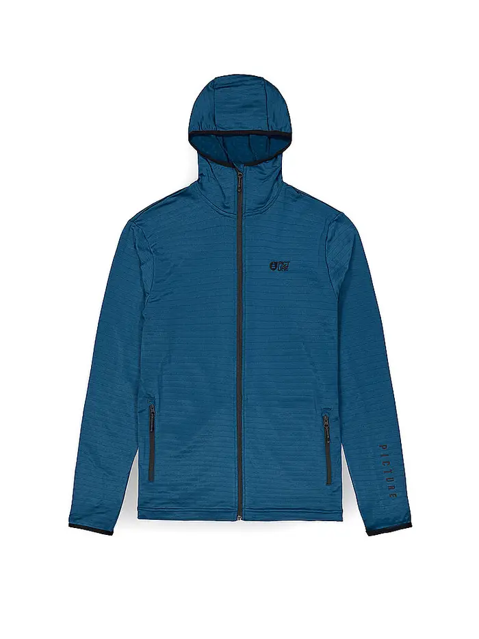 Picture Giacca in pile da uomo Bake Grid blu