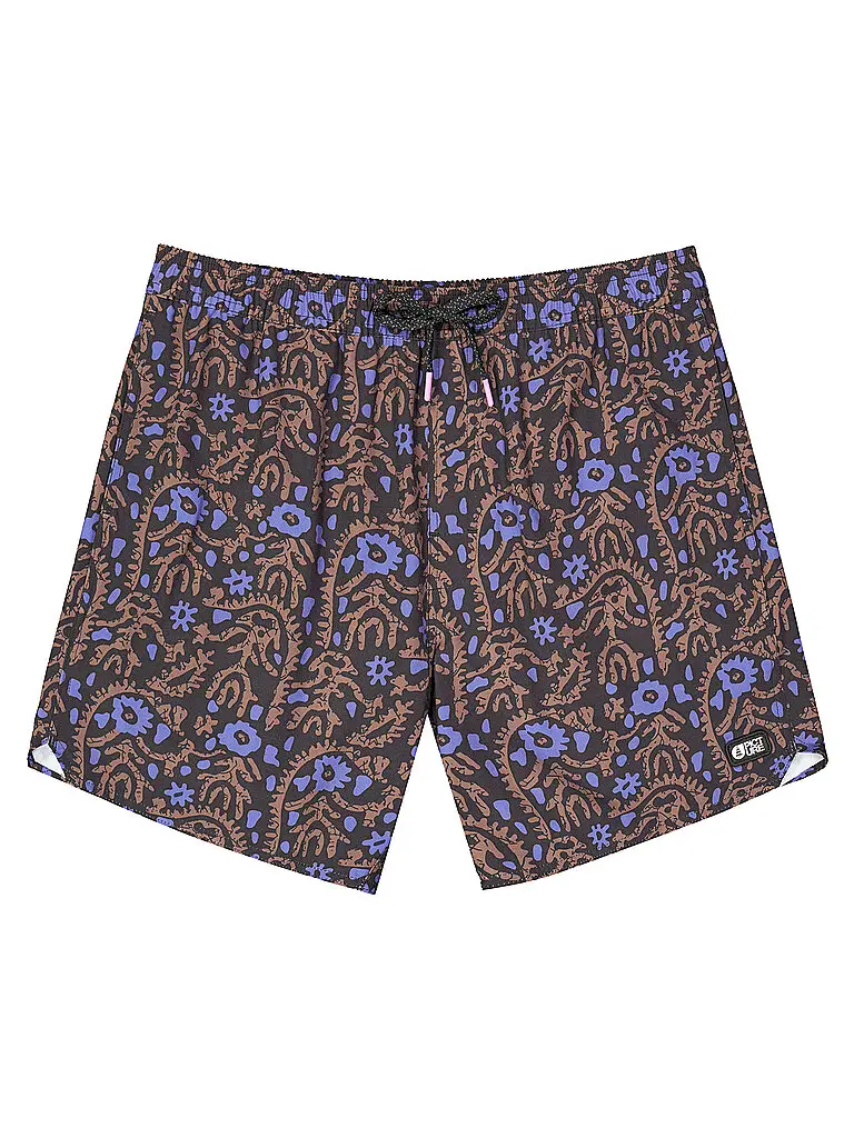 Picture Pantaloncini da bagno da uomo Piau 15 Printed blu