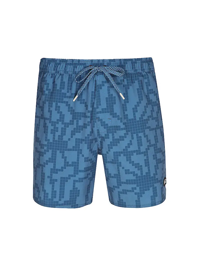 Picture Pantaloncini da bagno da uomo Piau 15 Printed blu