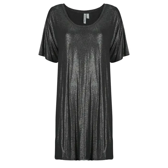 Pieces Abito corto PCALICE SS GLITTER DRESS Nero