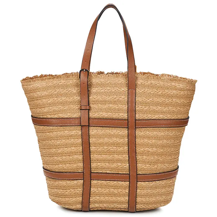 Pieces Borsa Shopping PCKIRSTINE SHOPPER Beige